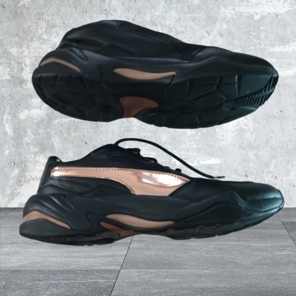 Puma Thunder Electric Sneakers Rose Gold Black Size 9